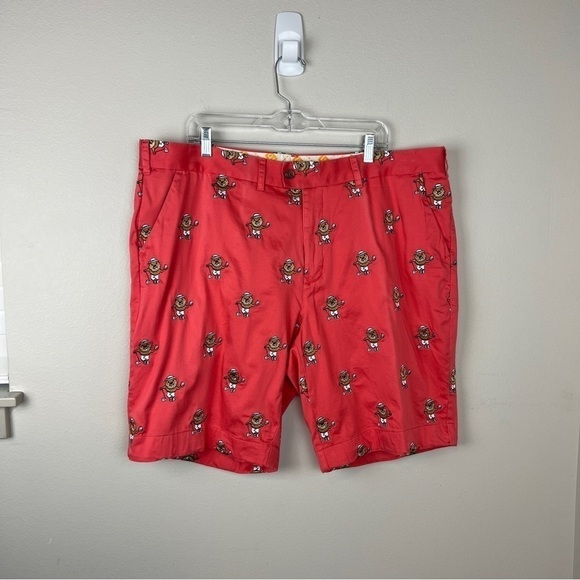 Loudmouth Golf Embroidered Gopher Flat Front Shorts - Picture 2 of 5